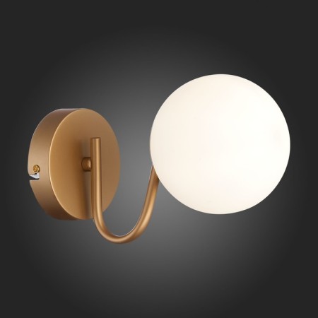 Wall lamp EVOLUCE. Sle220601-01. Calabria. 1x40 W, E14, 15x14.5 cm, golden color-2