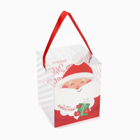Gift New Year's folding PVC, “Gift from Santa Claus”, 12 x 15 x 12 cm, New Year-1