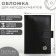 Cover for auto documents on the button, textura, black color