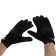 Motorcycle gloves with protective inserts, single -sized, black