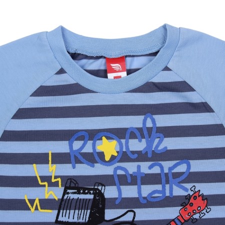 T -shirt for a boy, height 110 cm, blue color-1