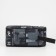 Cosmetic bag with lightning, black/gray color