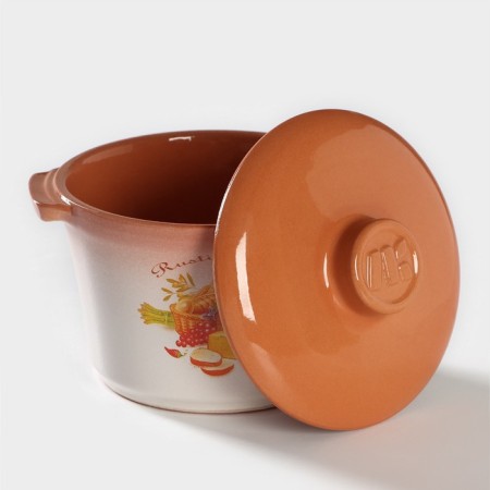 Rustic Kitchen, 500 ml, with ceramic handles and lid-1