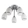 Ceiling lamp 5x60W E27, size 58x58x26 cm