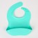 Set for feeding: bib, plate on a suction cup, spoon, crumb I, turquoise