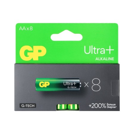 Battery Alkalin GP Ultra Plus Alkaline, AA, LR6-8BL, 1.5V, Blister, 8 pcs