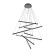 Suspension lamp Maytoni Mod016PL-L96BK, LED, 90 W, 1010x3200 mm, 2000 lm, black
