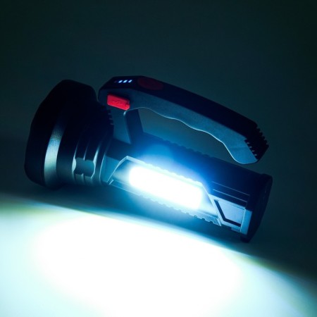 Flight battery flashlight, 10+5 W, JL-501, 2000 mAh, XPE, USB, 17 x 8.7 x 8.2 cm-3