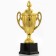 Cup 084, award figure, gold, plastic stand, 25 x 12 x 7.5 cm.