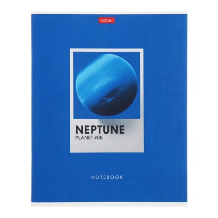 Notebook 96 sheets, ruler, "planet parade", covered cardboard, matte lamination, embossing, block 65g/m2, mix-4
