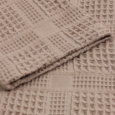 Welfare Women's bathrobe SL Home: Chess "Sabbia", size S, 100% cotton, 340 g/m2-7