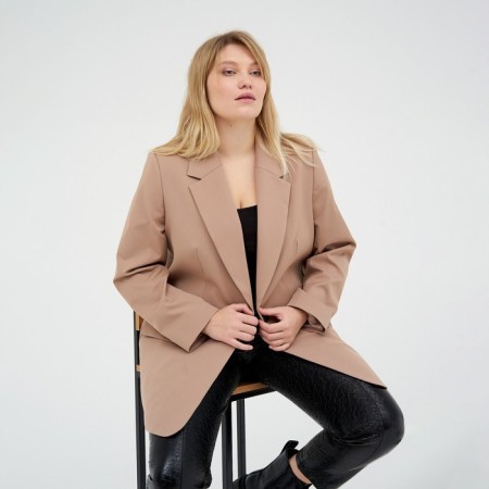 Women's jacket Mist Plus-Size, r.52, beige-5