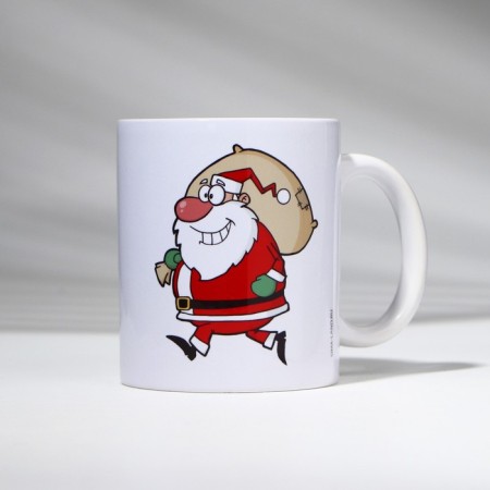 Ceramic mug "sober", 320 ml, white color-1