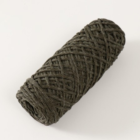 Knitting cord 35% cotton, 65% polypropylene 3 mm 85m/160 ± 10 g (khaki/swamp)-1