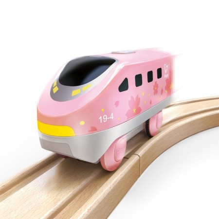 Lokomotiv Hape "My train", on batteries, pink color-2