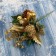 Decor "Winter Dreams" Gift apple in Bisser gold, 15 cm