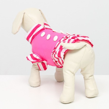 A jacket for dogs with shutters, size 2 (ds 23, Osh 26, OG 33 cm), pink-2