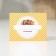 Lesnaya homework label, 70 × 70 mm, orange