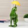 Souvenir Polystone Lak "Frog with a son under an umbrella" 22.5x9x11 cm