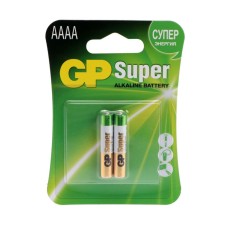 Battery Alkalin GP Super, AAAA, LR8D425 (LR61) -2BL, 1.5V, blister, 2 pcs.