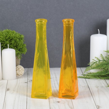 Transparent Strelka Vase 20x4.3x4.3 cm 0.1 l, mix-1