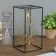 Summary Metal for 1 candle "Pyramid in a rectangle" 26x13x13 cm