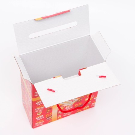 Gift box New Year's best gift 16.5 x 7.5 x 21 cm-3