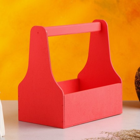 Kashpo wooden 20 × 12.5 × 20 cm stella mono, with a pen, pink give beautifully-4