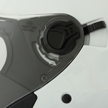 The helmet open with two visors, size L (59-60), model-BLD-708E, white glossy-10
