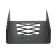 Holder for storing wrench, 9 keys from 5mm to 40 mm, wall, black