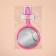 A mirror with a handle, bilateral, with an increase, D mirror surface 12.5 cm, color mix