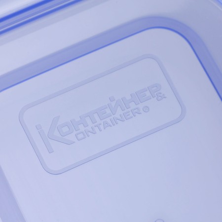 A container for products with a steam outlet, 500 ml, 16 × 11 × 5 cm, rectangular, color mix-6