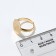 The base for the ring adjustable with the platform (set of 5 pcs.), 15 mm, color gold