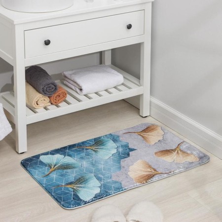 Bathroom mat “Leaves”, 50 × 80 cm, microfiber