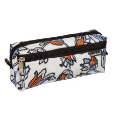 Penal soft, 2 compartments, voluminous, 100 x 210 x 50 mm, Erich Krause, Tulips, White 53949
