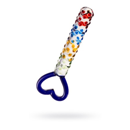 Unrealistic phallimitator Sexus Glass, glass, transparent, 22.5 cm