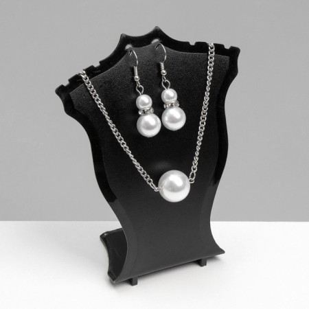 Standing for pendants, chains, earrings 10 × 4.3 × 12 cm, black color-1