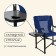 Tourist chair Maclay, table with a cup holder, 63x47x94 cm, blue color