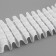 Curtain tape fixed assembly, matte, 6 cm, 50 ± 1 m, white color