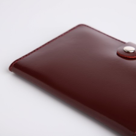 Cover for a passport on a valve, burgundy color-3