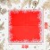 Paper napkins "Snowflakes on red", 33x33 cm, set 20 pcs.