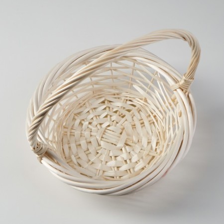 A set of baskets, 3 pcs, 36x14/39 cm, 30x12/34 cm, 23x8/25 cm, willow bleached-1