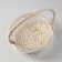 A set of baskets, 3 pcs, 36x14/39 cm, 30x12/34 cm, 23x8/25 cm, willow bleached