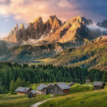 Puzzle "Mountain landscape", 1000 elements-1