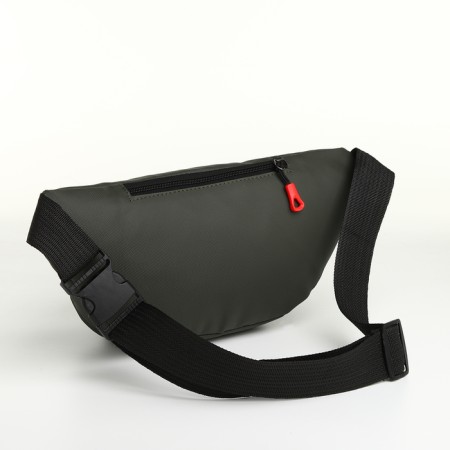 Lightning waist bag, 3 outer pockets, green color-3