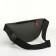 Lightning waist bag, 3 outer pockets, green color
