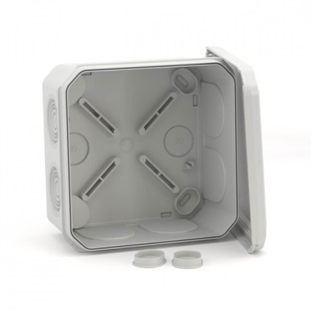 Distribution box DKC 53800, 100x100x50, 6 conclusions, D = 25mm, IP55-3