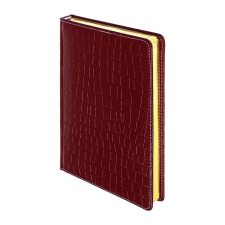 Dated diary 2024 A5 176 sheets, Devente.wild, Firmly covered with artificial leather, gold cut, lies, cream block 70 g/m2, burgundy block-1