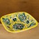 Salennik Rishtan ceramics "Flowers", 17 cm, yellow