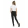 Pants for girls, height 116 cm, black color